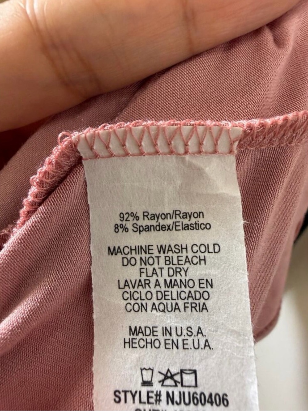 Final Touch Dusty Rose Tank Romper - Picture 4 of 5